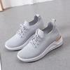 Shoes women's autumn new slope heel fly-woven women's shoes thick-soled breathable casual sports shoes women