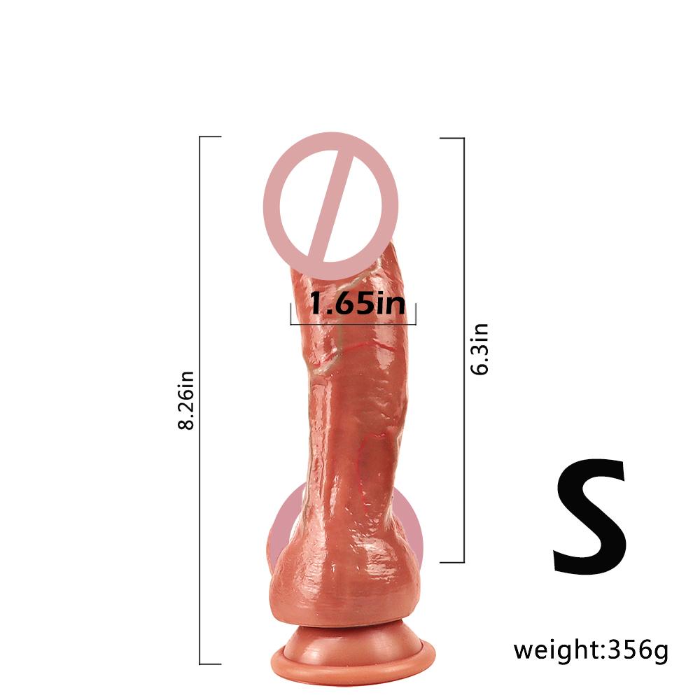 Big Realistic Silicone Dildo Lifelike Soft Manual Cock Penis Sex Toy for Women Gay Strong Suction Anal Vagina G Spot Stimulation