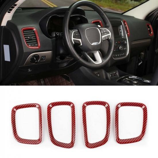 För 2011-20 Dodge Durango luftkonditioneringsventil utloppsring skyddslister tillbehör