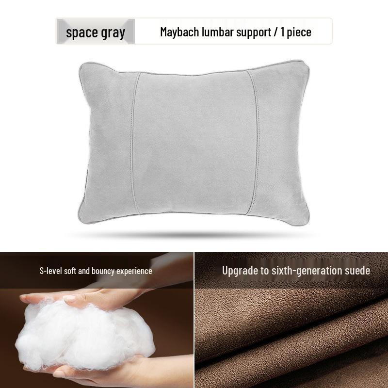 Mercedes-Benz & Maybach S-Class Suede Neck & Lumbar Support Cushions for Headrests - Drop Shipping Available
