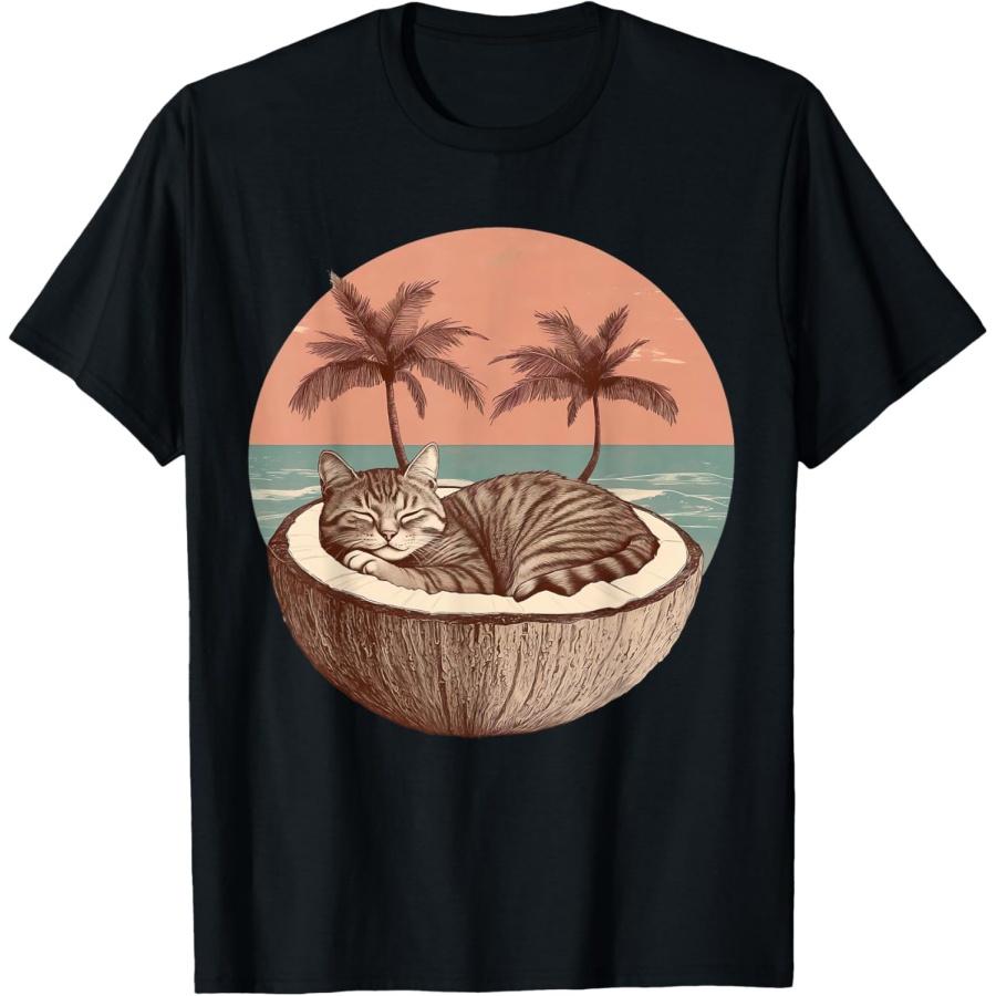 Kamala Harris vintage Cat Lady Coconut Tree Vote Election T-Shirt S