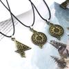 SG Hot Antique Bronze Steins Gate Badge Necklaces Pendants Amadeus Makise The Fate of The Stone Keyring OSHMKUFA Jewelry