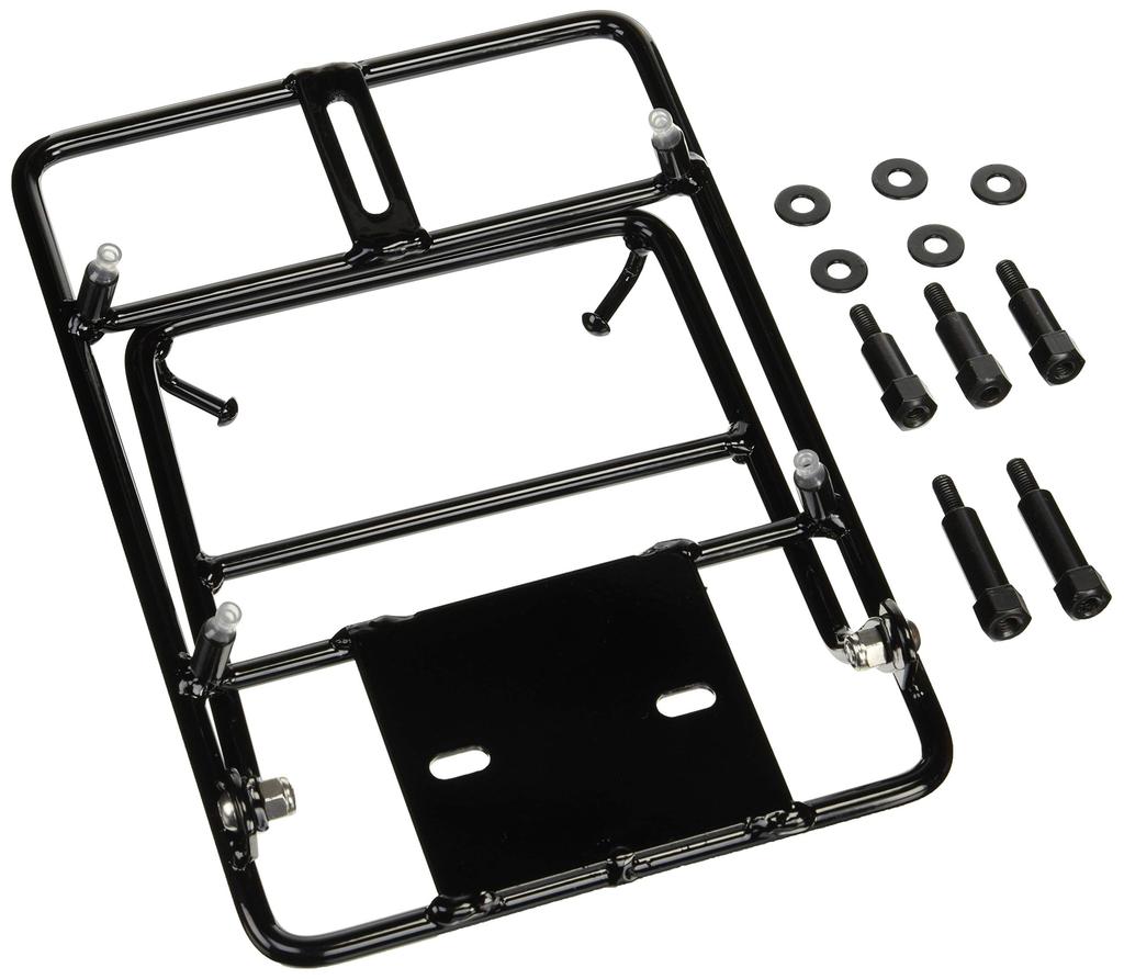 Kijima Bike Parts Front Carrier Over Steel Foldable Stop Universal Black 3-Point 210-2764