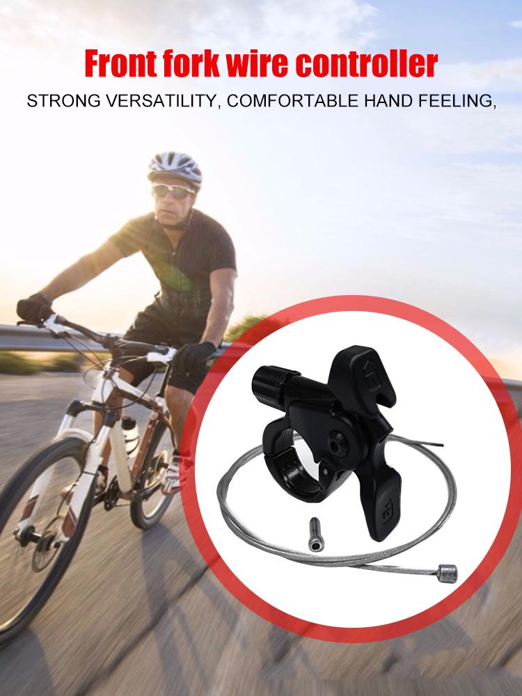 MTB Bike Suspension Fork Remote Lockout Lever Switch with Cable Bicycle Accessory for Outdoor Hiking Supplies