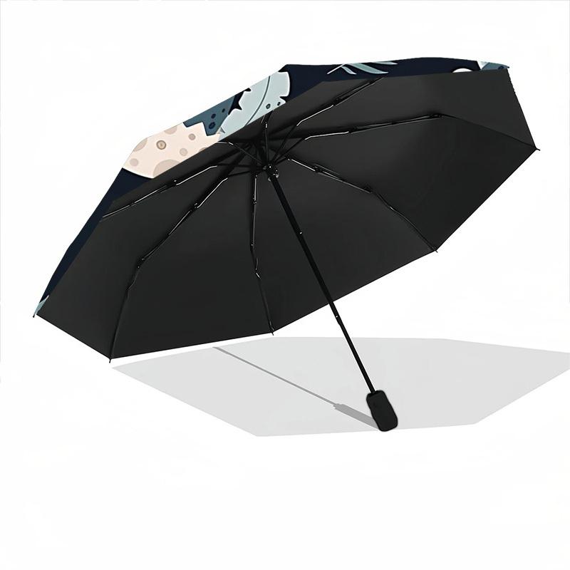 1 Stück Dino-Eier Automatischer Öffnungs-/Schließschirm, Winddicht, Kompakter Faltregenschirm mit Leichtem Design für Damen/Herren051