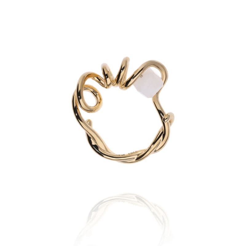 NEUF PIECE CLIMBING PLANT MOONSTONE RING