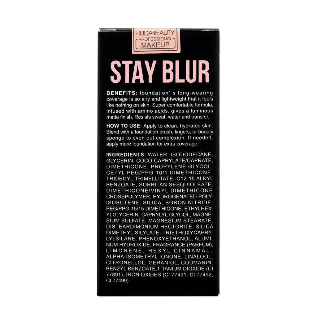 Base HUDA Beauty Stay Blur com Protetor Solar Corretivo