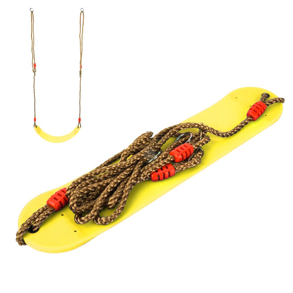 

Мягкая регулируемая доска EVA, сиденье для качелей с веревкой, детская игрушка для фитнеса(синий)