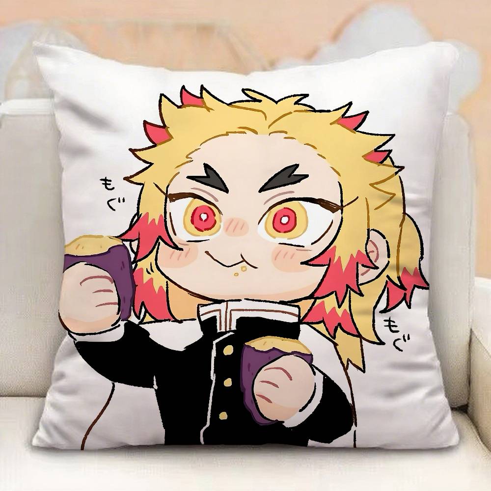 Kyojuro Rengoku Pillow Case Pillowcases Home Decor Living Room Decor Cushion Covers