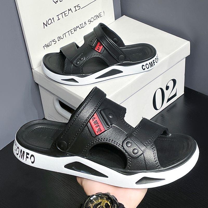 Fashion Sandals Men's 2025 Summer New Fashionable, Lightweight, Soft Soled Casual Slippers Outdoor Anti Slip Beach Slippers