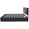 Upholstered Bed 140 X 190cm, with USB Port (Supports Wireless And Wired Charging), with LED Lighting And Storage Space, Without Mattress, Faux Leather