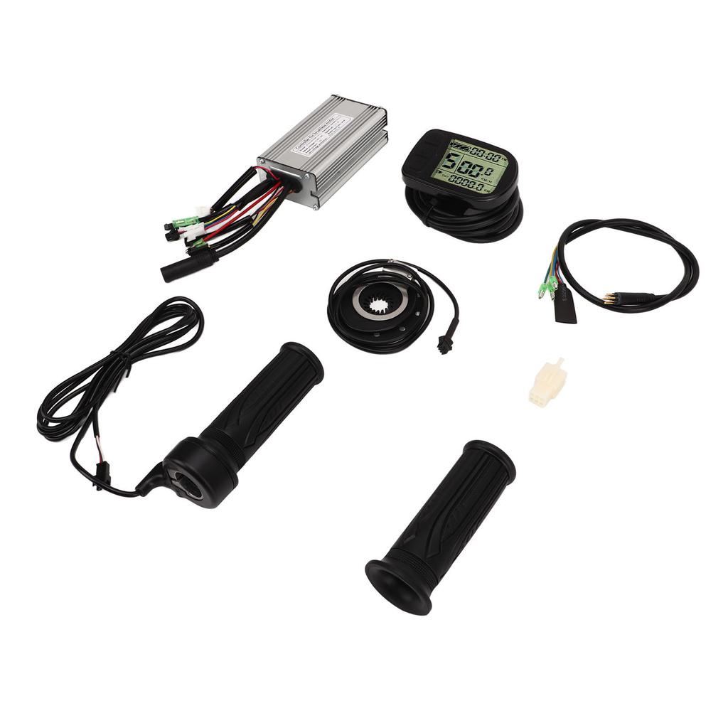 Bürstenloser Motor-Controller-Kit mit LCD-Panel, Fahrrad-Lithiumbatterie-Umrüstsatz für 500 W 750 W