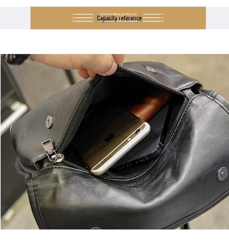 Men's Trendy Casual Shoulder Bag - New 2021 Fashionable Messenger Square Bag for Students.