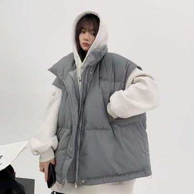 Add Fertilizer To Increase Down Cotton Vest Autumn and Winter Lightweight Loose Sleeveless Vest Waistcoat