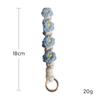 Flower Keychain Hand Woven Daisy Bracelet Pendant Bohemian Style Charm for Phone Bag Backpack Fashion Gift