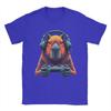 Streetwear TShirt Summer Capybara Funny Video Games Capybara Gaming Gamer Novelty TShirts  Pure Cotton Tee Shirt Short Sleeve