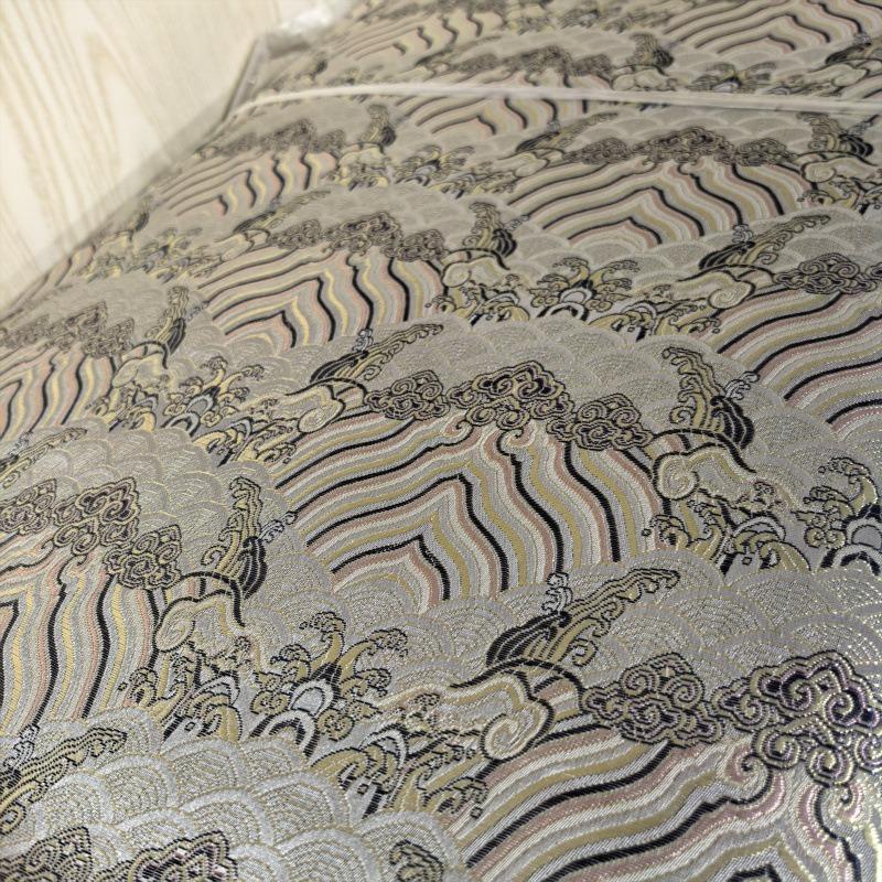 Ancient Style Silk Satin Fabric for Traditional Chinese Tang Suit Cheongsam Embroidered Hanfu Material Handcraft Packaging Cloth