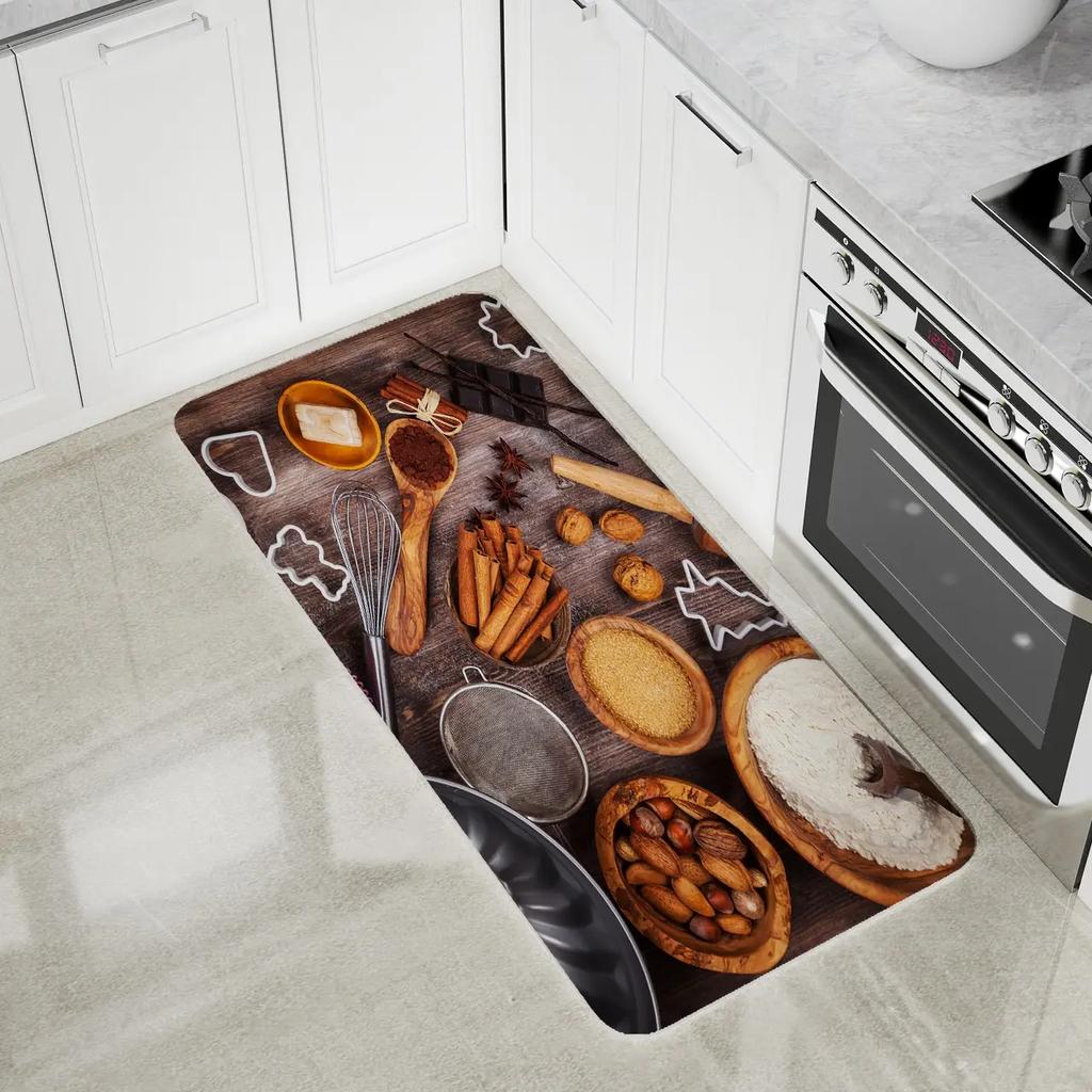 Long kitchen carpet home entrance door mat bedroom living room decoration bedside carpet corridor balcony bathroom non-slip mat