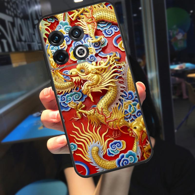 Chinese Dragon Funda For OnePlus 10T 8T 9RT 12 13 13R 11 9 10 Pro OnePlus Nord 4 CE 2 3 Lite N20 N30 Case