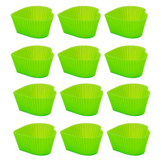 Flott nonstick bakeverktøy Safe Love Hjerteform Muffinskakeformer Baketilbehør Muffinskopper