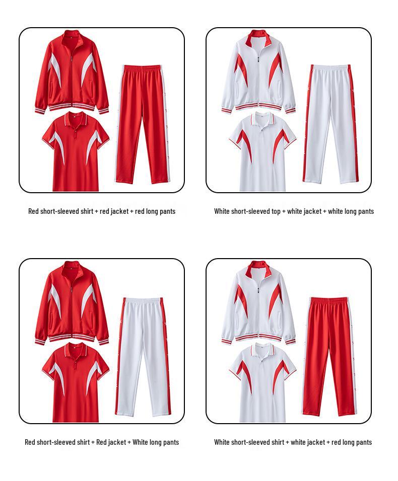 Spring & Autumn Junior High Academy Sports Set: School Uniform Jacket for Students