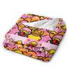 Yellow Duck Love Plush Blanket Child Flannel Bedding Throws For Couch Chair Sofa Bed Super Warm Custom Quality Bedspread Gift
