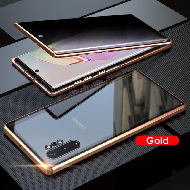 Anti Peeping Magnetic Case for SamsungS26 S25 S24 S23 Ultra Note 20 S20 FE Note 10 Plus Note 9 Double Sided Tempered Glass Cover