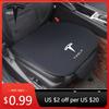 Autocolant Auto Mașină Universal Pernă Scaun Capac Anti-Alunecare Catifea Pluș Pad Protector Pentru Tesla Model 3 Model S X Y Roadster S
