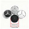 4Pcs 60mm 75mm Car Wheel Center Logo Badge Hub Cap For Mercedes Benz W211 W205 W213 W203 C218 A207 CLA CLS E Class Accessories