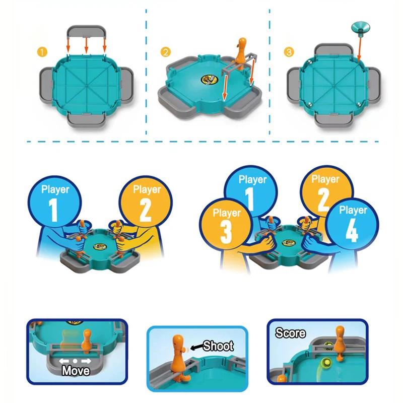 Maszyny do gry w pinball dla 2-4 graczy Planszowa gra rodzinna dla zabawy na imprezie Interaktywny stół do gry w piłkę nożną Zabawka Towarzyska gra bitewna dla przyjaciół Zabawa