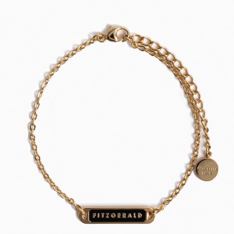 

FITZGERALD LOVE Kulech Bar Gold Bracelet RED