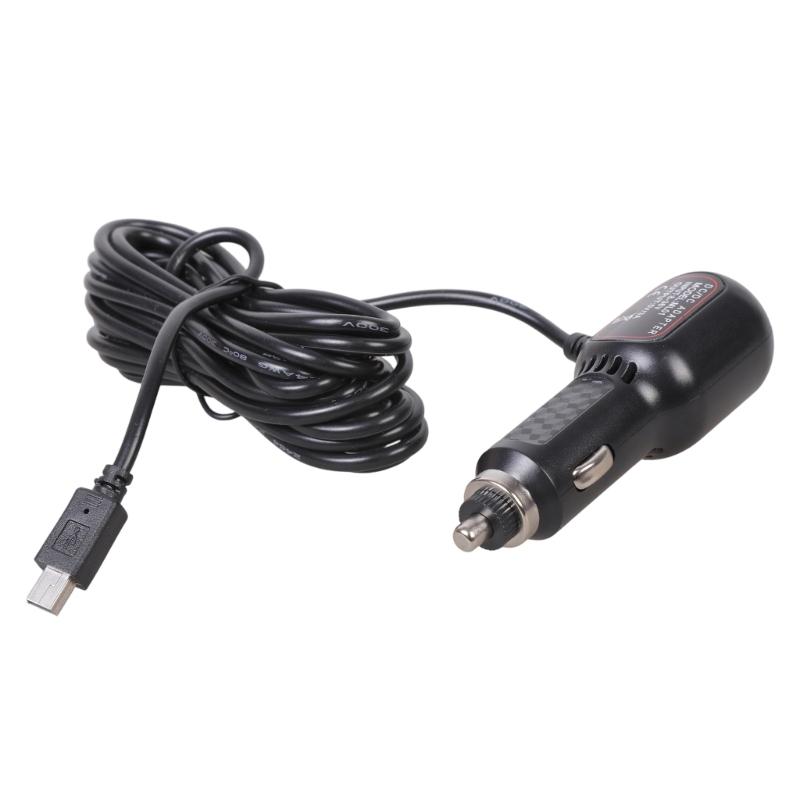Dashboard Camera Power Cable Cable Mini USB Charging Cable Car Charger 12V To 5V with USB Port Power Supply Cord Adapter