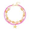 Pearl Shell Necklace Multilayer Seashell Choker New Sweater Chain  Jewelry