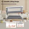 Crib Movable Portable Cradle Bed Foldable Multifunctional Splicing Queen Bed