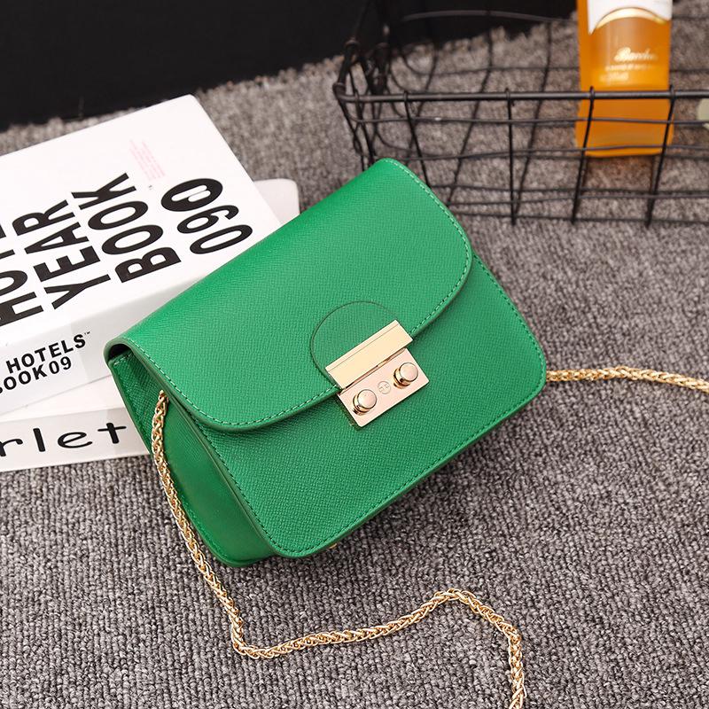 

Bag Women S Simple Chain Small Square Bag Trend One Shoulder Crossbody Classic Mobile Phone Bag Exquisite зелений
