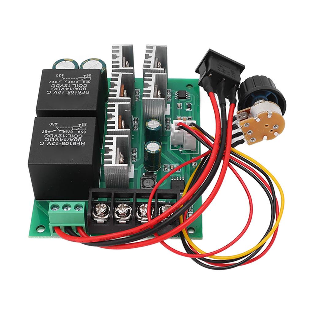 DC Motor Kontrol Cihazı Fırçalı Hız Kontrolü Ayarlanabilir CW CCW Anahtar Yüksek Tork 40A 10?50V