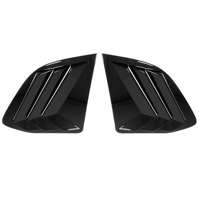 KOKATO Rear Side Window Louver Cover for Toyota Corolla Cross 10 Series - Matte Black