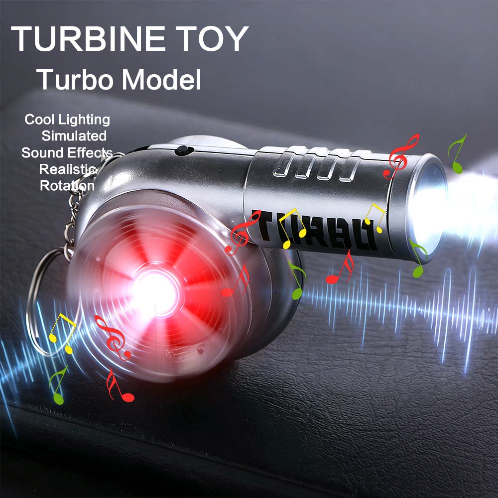 Portachiavi Auto Ciondolo Turbocharging Con Simulazione Sonora Giocattoli Turbo Portachiavi Turbo Ragazzi Bambini