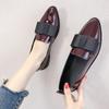 Patent Leather Small Leather Shoes Women's Summer and Autumn New Flat-bottomed Pointed Single Shoes Bow Low-heeled Women's Shoes