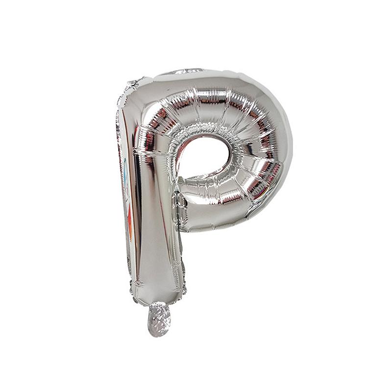 1/26Pcs 16 Inch Alphabet Foil Balloons Silver Aluminum Letter Balloons Reusable Decor Wedding Birthday Party Events