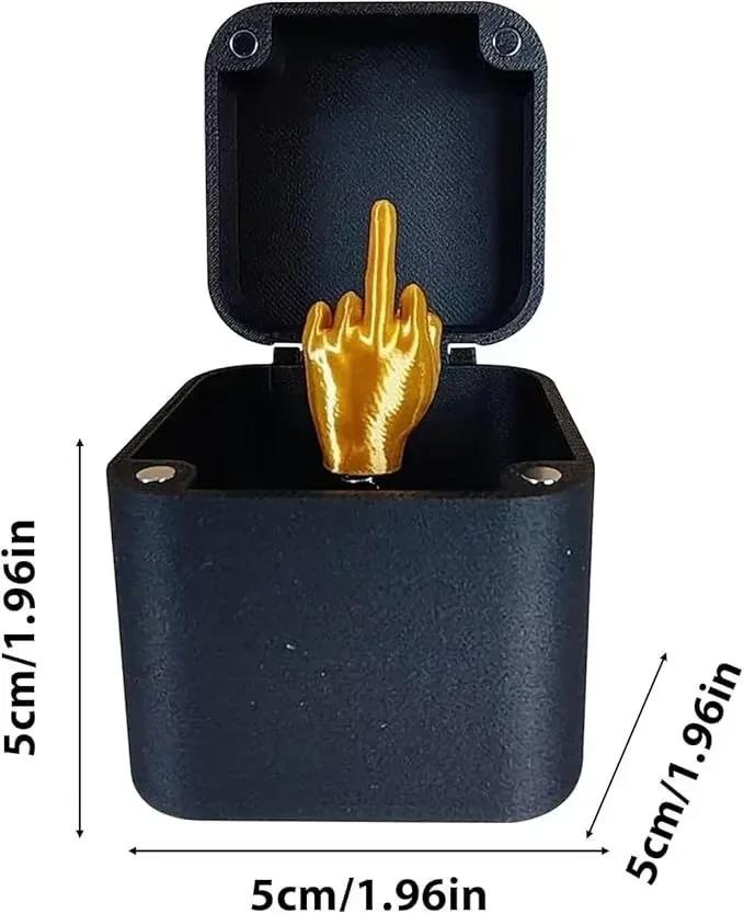 Vyskakovací dárková krabička s prostředníčkem z krabice Kreativní dekorace na stůl a domů Dárky Novinka s prostředníčkem Vánoční vtipný žertovný dárek