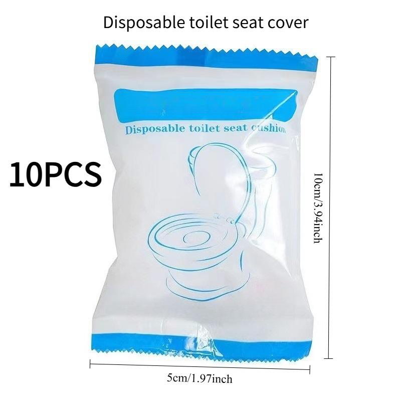 10PCS Disposable Toilet Cushion Set Home Travel Portable Toilet Cushion Hotel Toilet Dirty белый
