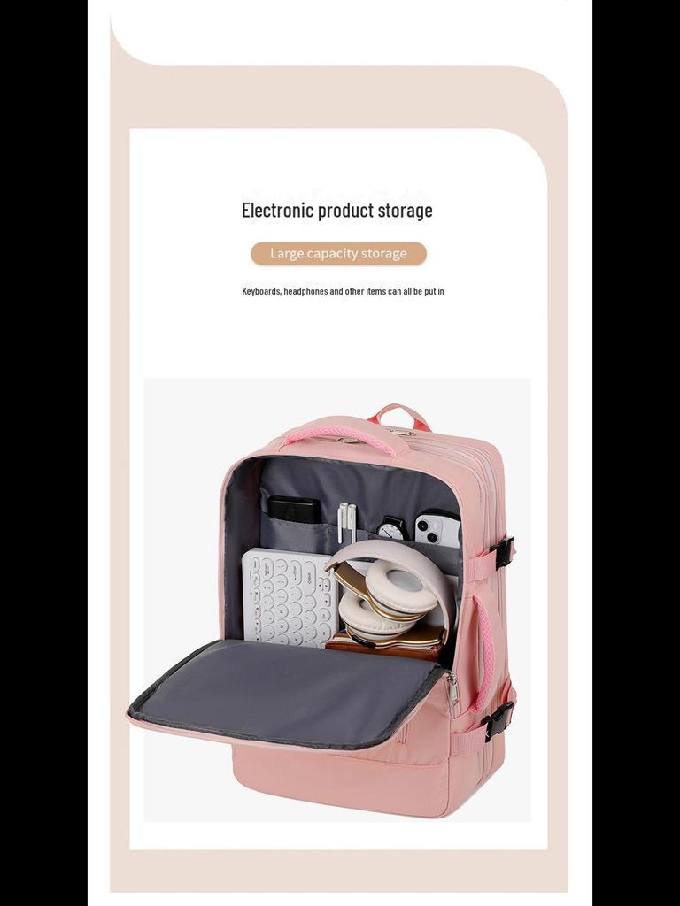 Expandable Backpack with Wet/Dry Separation for Business Trips and Outdoor Commutes