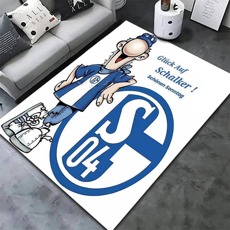 Fc Schalke Carpet Rug For Living Room Bedroom Home Sofa Decoration Kids Play Nonslip Floor Mat