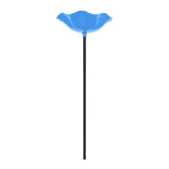 Handmade Flower Garden Stake Ground Insert Bee Butterfly Watering Station Decorative Bird Bath Pollinator Drinking Bowl for Outdoor Yard Lawn Decor