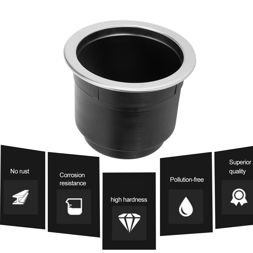 Plastic Stainless Steel Drink Cup Holder Bracket for Yachts MotorhomesBlack