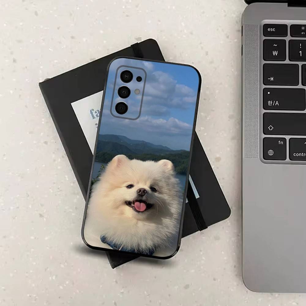 Cute P-Pomeranian Dogs  Phone For Samsung Galaxy A53,31,52,72,41,22,73,32,71,Note,J7,8,9,5G Soft Black Silicone Case