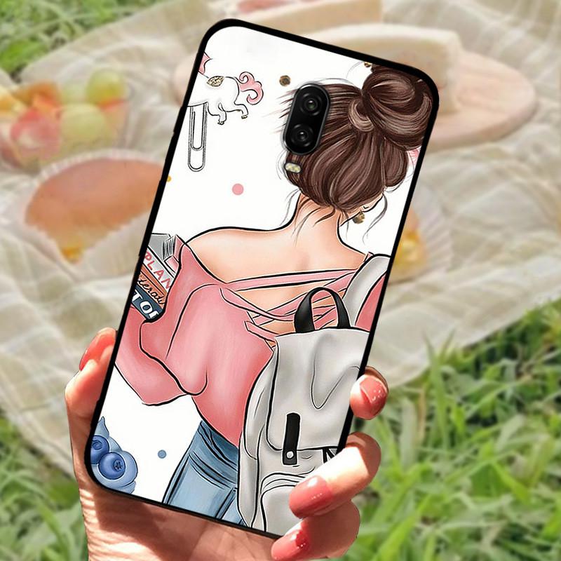 For Oneplus 6T Case Silicone Soft TPU Phone Cover For One Plus 6 6T Case Bumper For Oneplus 6 6 T Capa Mabrle Fashion Coques