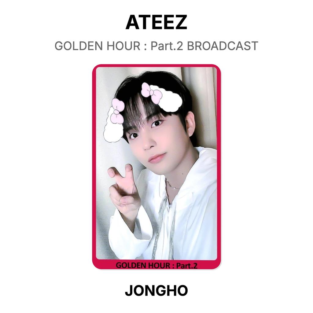 ATEEZ GOLDENE STUNDE : Teil 2 BROADCAST Offizielle Fotokarte