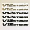 Geeignet für die neue V8BITURBO Seitenaufkleber C63 G63 S65 Kotflügel V12 Kompressor Auto Logo Buchstaben